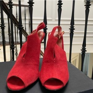 Rebecca Minkoff red ankle boot